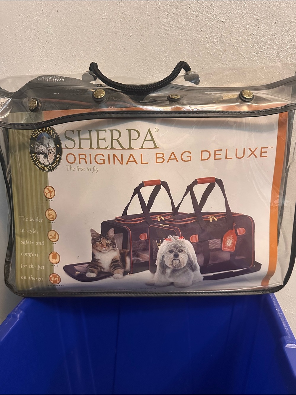 SHERPA® ORIGINAL BAG DELUXE SHERPA DOG OR CAT SMALL ANIMAL CARRIER TRAVEL BAG